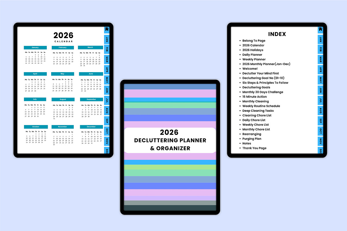 Digital 2026 Decluttering Organizer preview 3