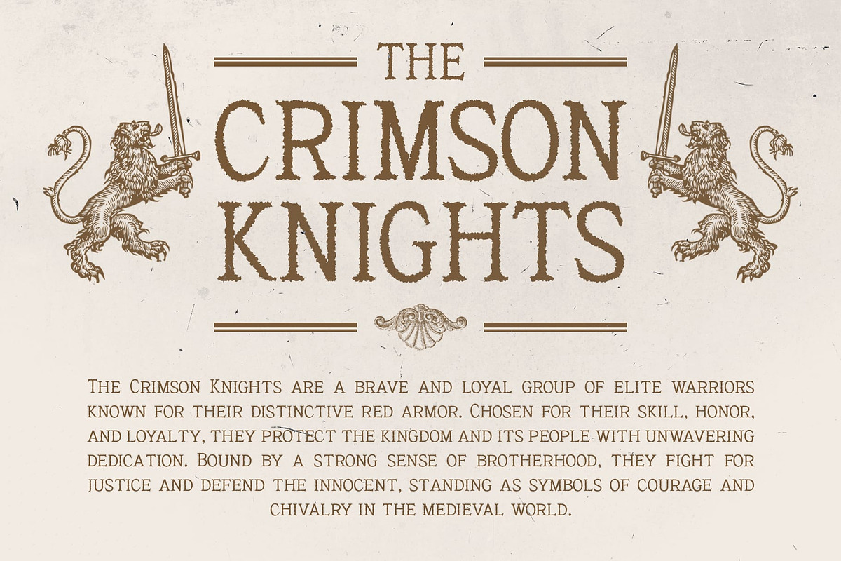 Kroine Rough, a Serif Font by Craft Supply Co. (Photo 6 of 8)