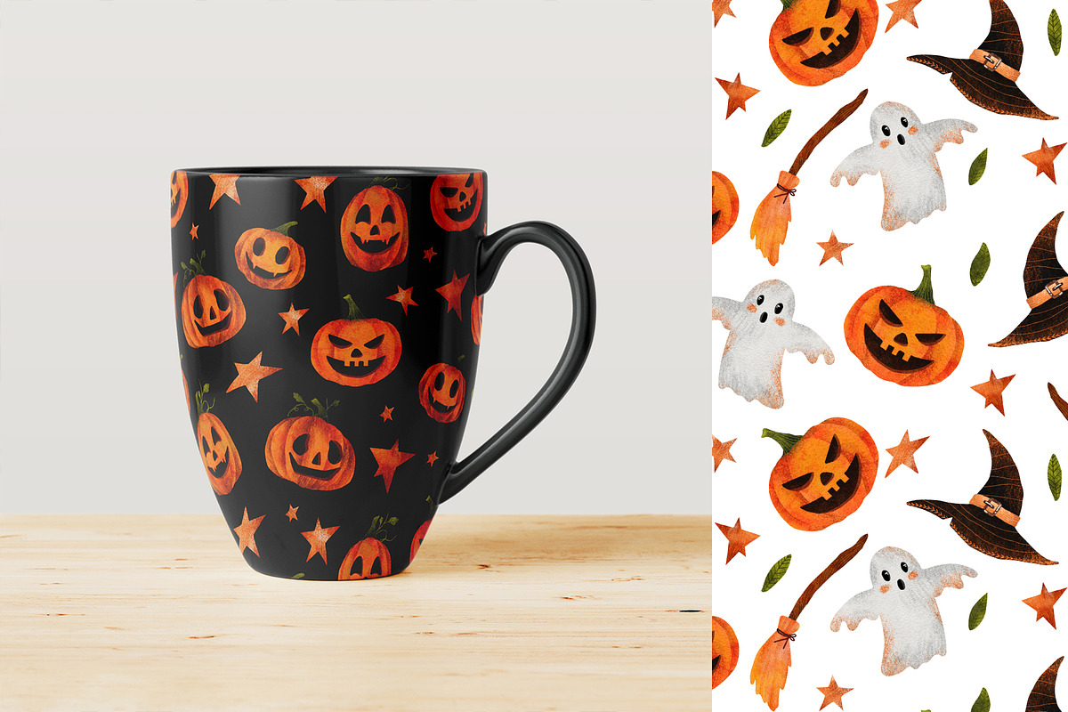 Halloween Jack-o'-Lantern graphics, a Seasonal Illustration by Yelloo Fish (Photo 6 of 7)