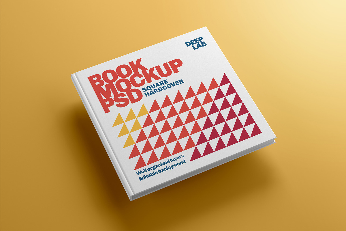 Square Book Hardcover Mockup Set, a Print Template by Deeplab (Photo 19 of 20)