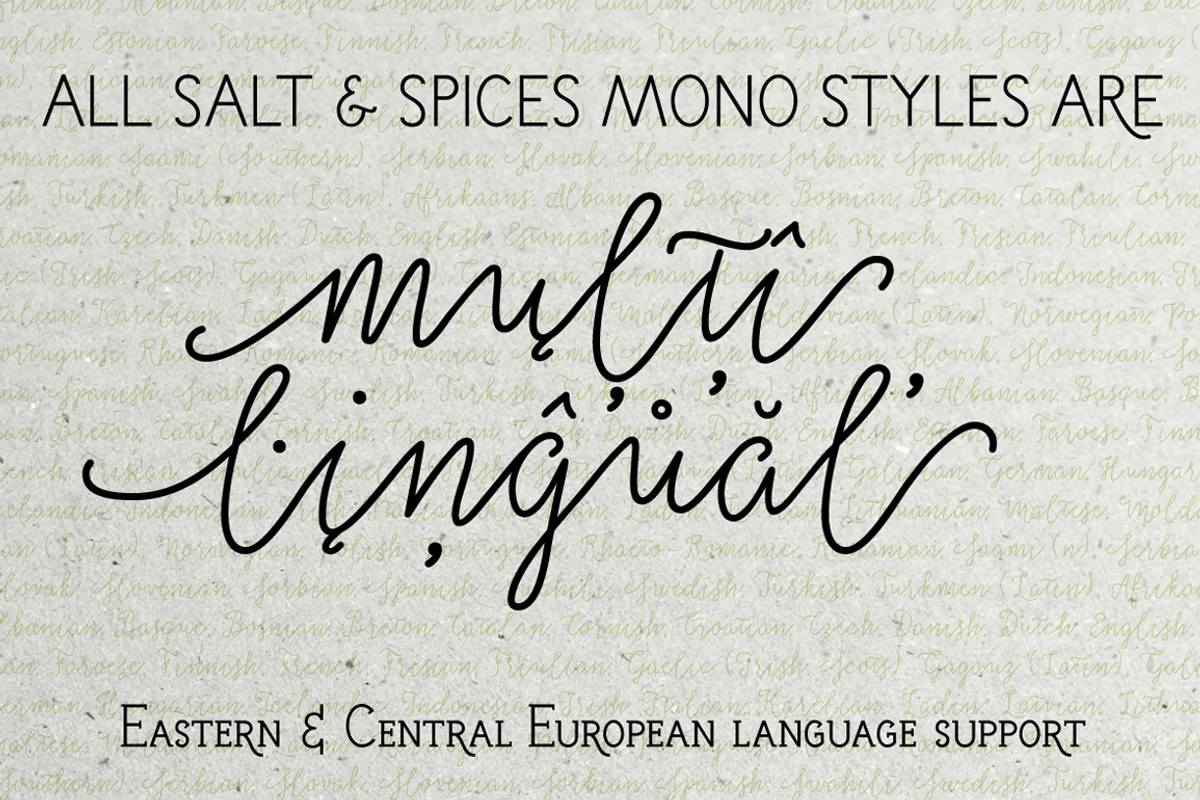 50% OFF Salt & Spices Mono, a Script Font by Fontforecast (Photo 11 of 13)
