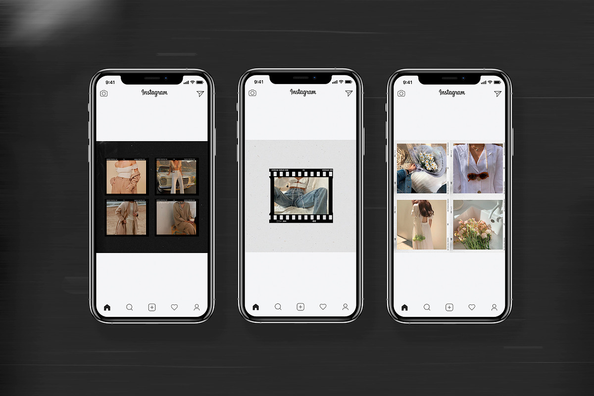 200 Film Frames & Instant Templates, a Social Media Template by Feel This (Photo 3 of 32)