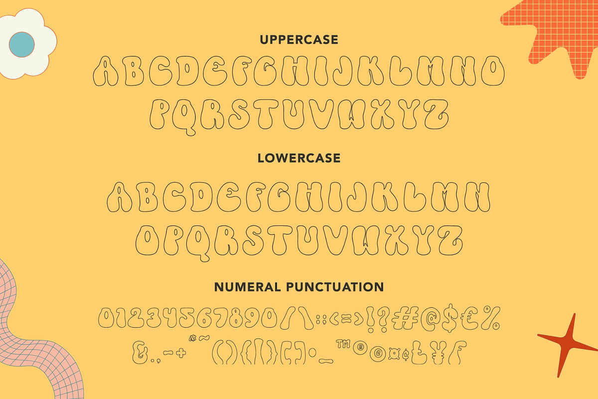 Eleven Planet - Groovy Font, a Font by Arendxstudio (Photo 10 of 10)