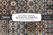 Chunky Wool Boho Flowers Textures, a Texture Graphic by Skritch Studio (Thumbnail 2 of 7)