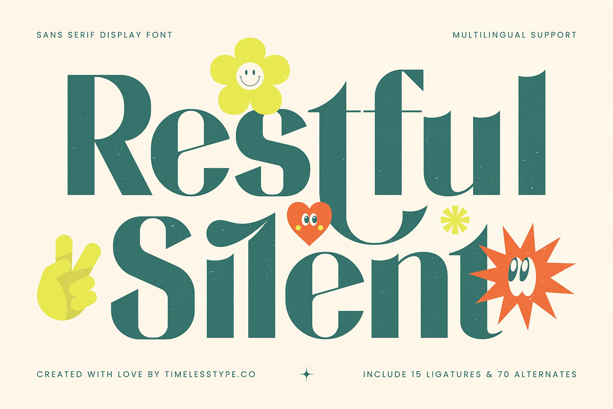 Restful Silent Modern Display Font, a Serif Font by timelesstype.co (Photo 1 of 20)