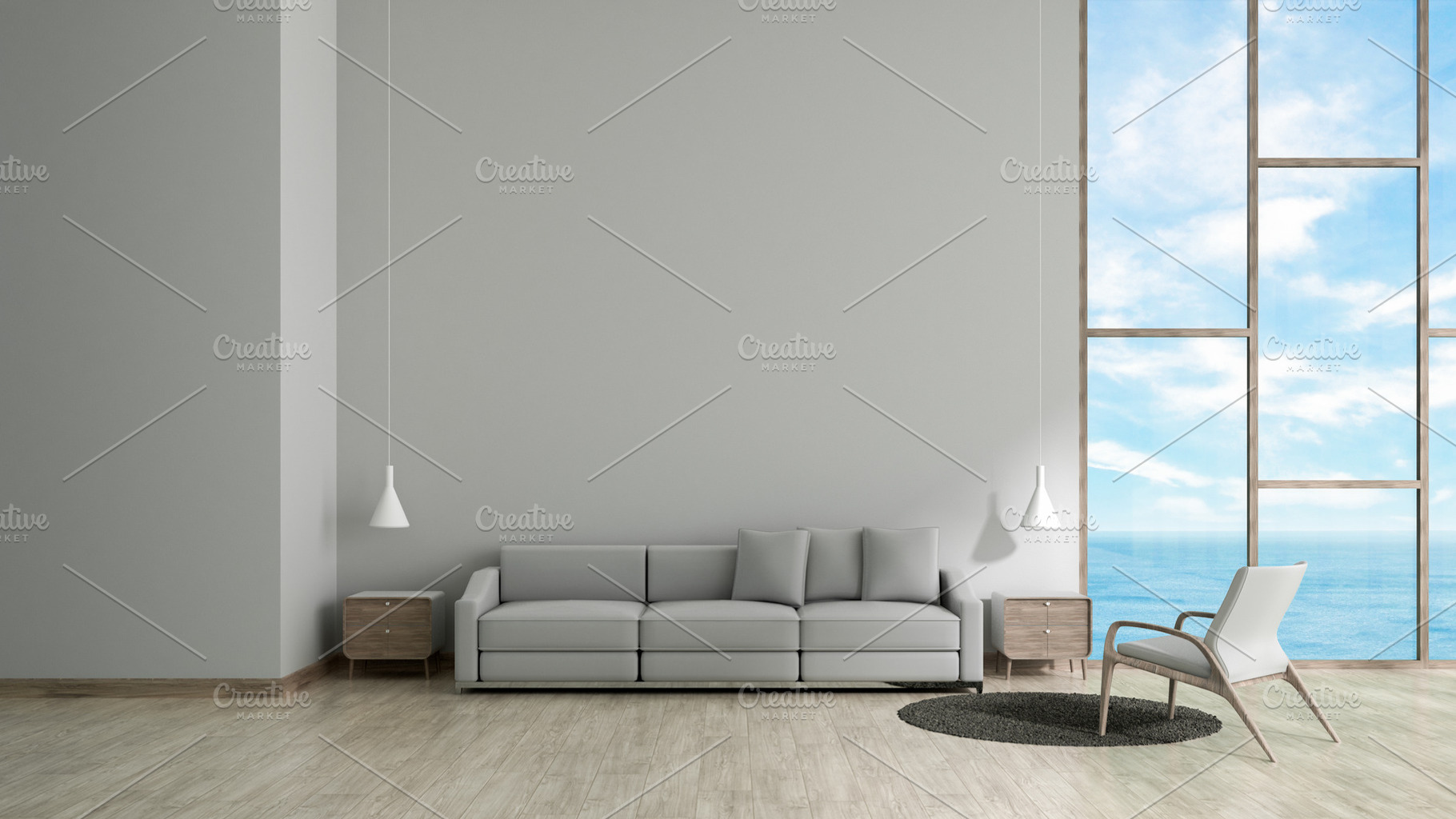 Modern interior living room featuring 3d, apartment, and architecture, an Architecture Photo by MOOSPACE_STUDIO