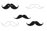 Hipster Moustaches Set 1 Procreate, a Brush Add-On by Disasterology Ink (Thumbnail 7 of 10)
