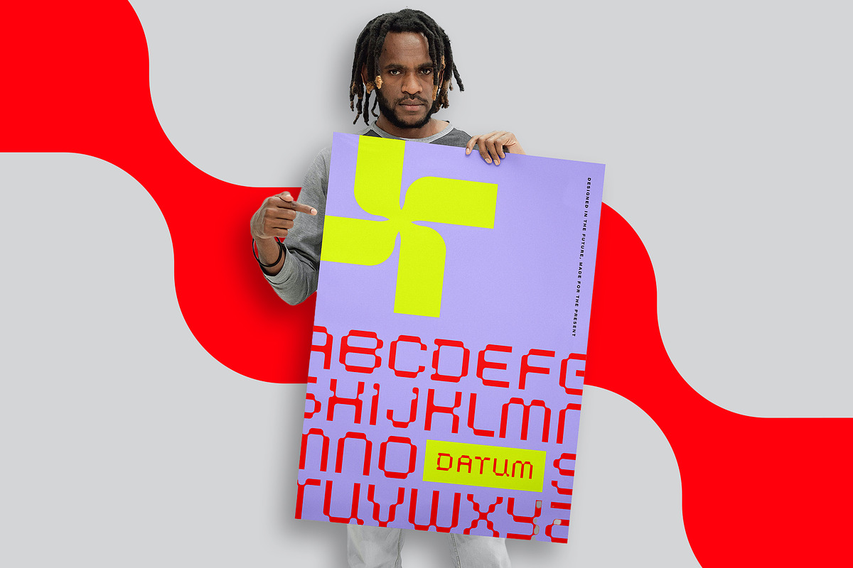 Datum Display Font, a Sans Serif Font by MIKE™ (Photo 2 of 4)