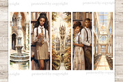 Light Academia Printable Bookmarks, an Education Illustration by GlamArtZhanna (Thumbnail 3 of 3)