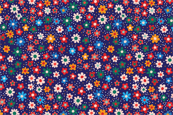 Seamless Pattern Flowers