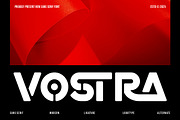 Vostra || Futuristic Sans Serif Font, a Sans Serif Font by Ermedia Studio (Thumbnail 1 of 10)