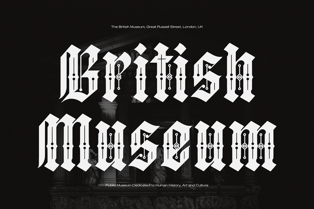 Gradley | Blackletter Font, a Blackletter Font by Denustudios (Photo 3 of 12)