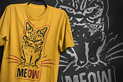 Angry cat - T-Shirt Design, an Animal Illustration by artnook (Thumbnail 4 of 4)