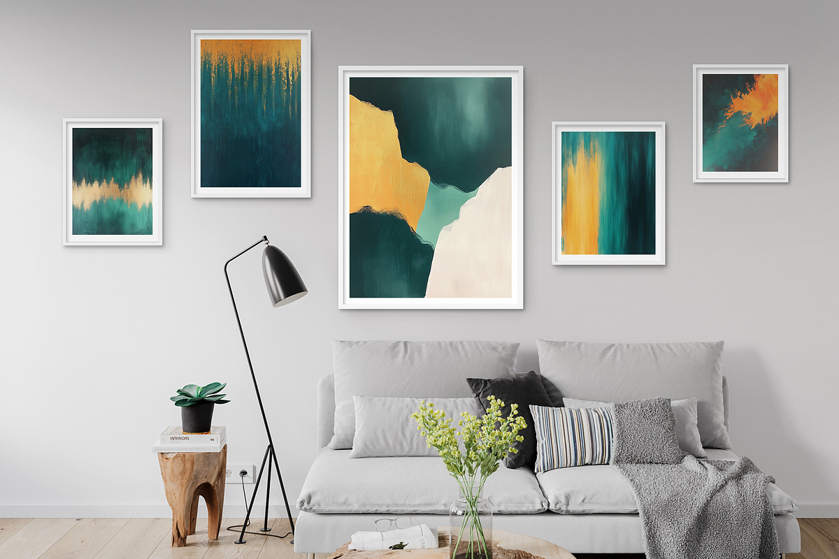 Emerald Gold Abstract Illustration, a Decorative Illustration by Housui Patterns (Photo 9 of 9)