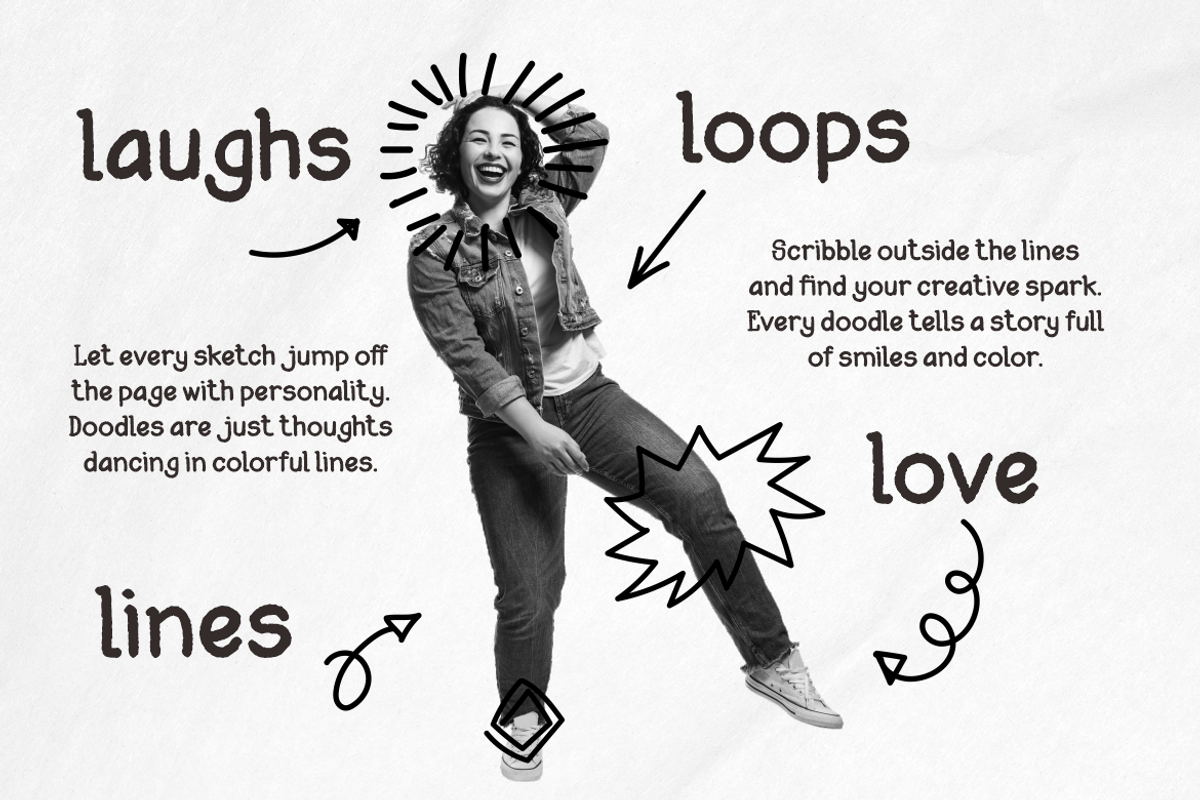 Scribsy Marker Playful Doodle Font, a Font by PutraCetol Studio (Photo 2 of 5)