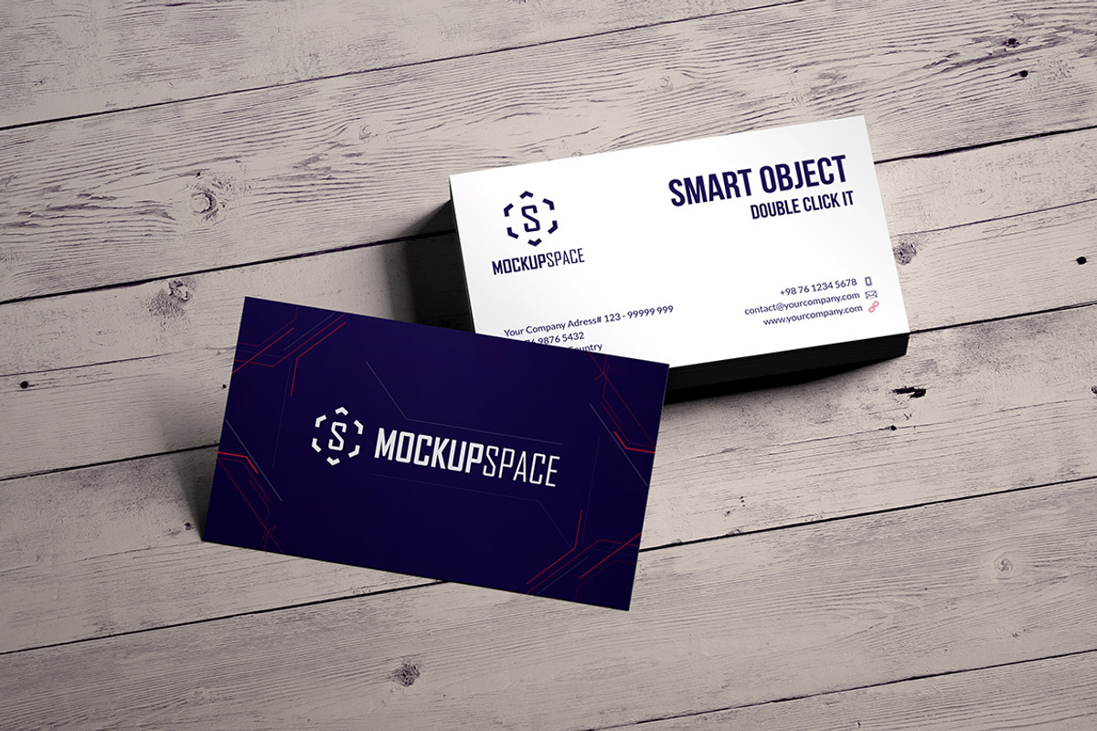 Elegant Business Cards Mock-up, a Product Mockup by MockupSpace (Photo 4 of 12)