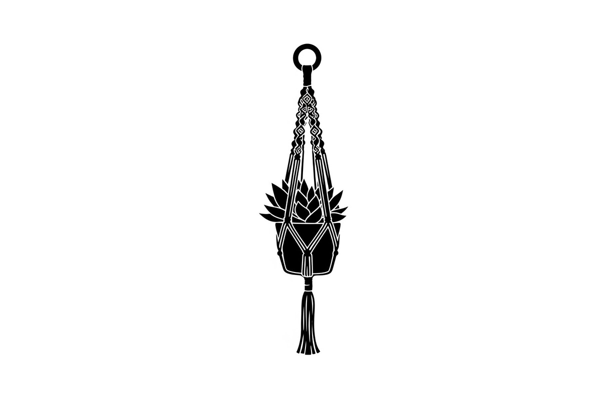 Macrame Plant Hanger Bundle, an Illustration by Creativeshirt (Photo 31 of 31)