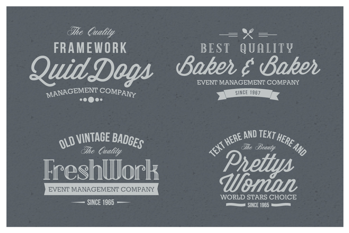 Vintage Badges and Logos Vol-5, a Branding & Logo Template by emotions76 (Photo 2 of 4)