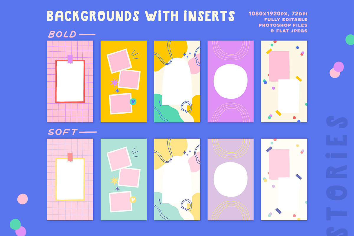 Fun Instagram Templates - Photoshop, a Social Media Template by Carole Chevalier (Photo 9 of 17)