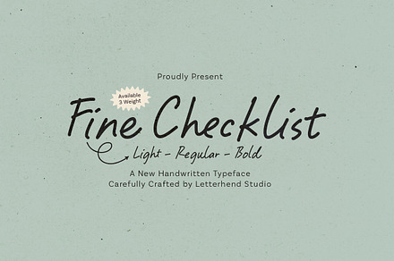 Fine Checklist Causal Handwritten