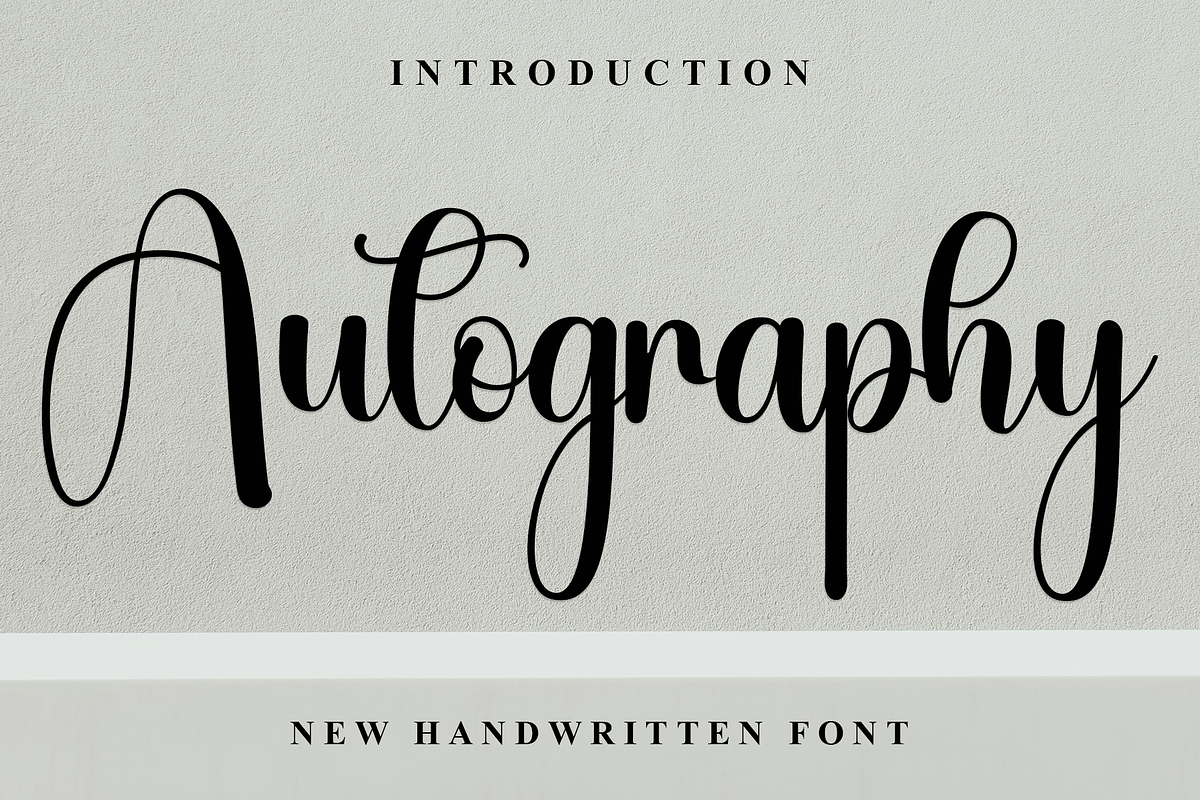 Autography, a Handwritten Font by FreshTypeINK (Photo 1 of 7)