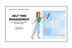 Woman Self Time Management