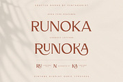 Runoka | Vintage Serif Font, a Serif Font by Pentagonistudio (Thumbnail 2 of 10)