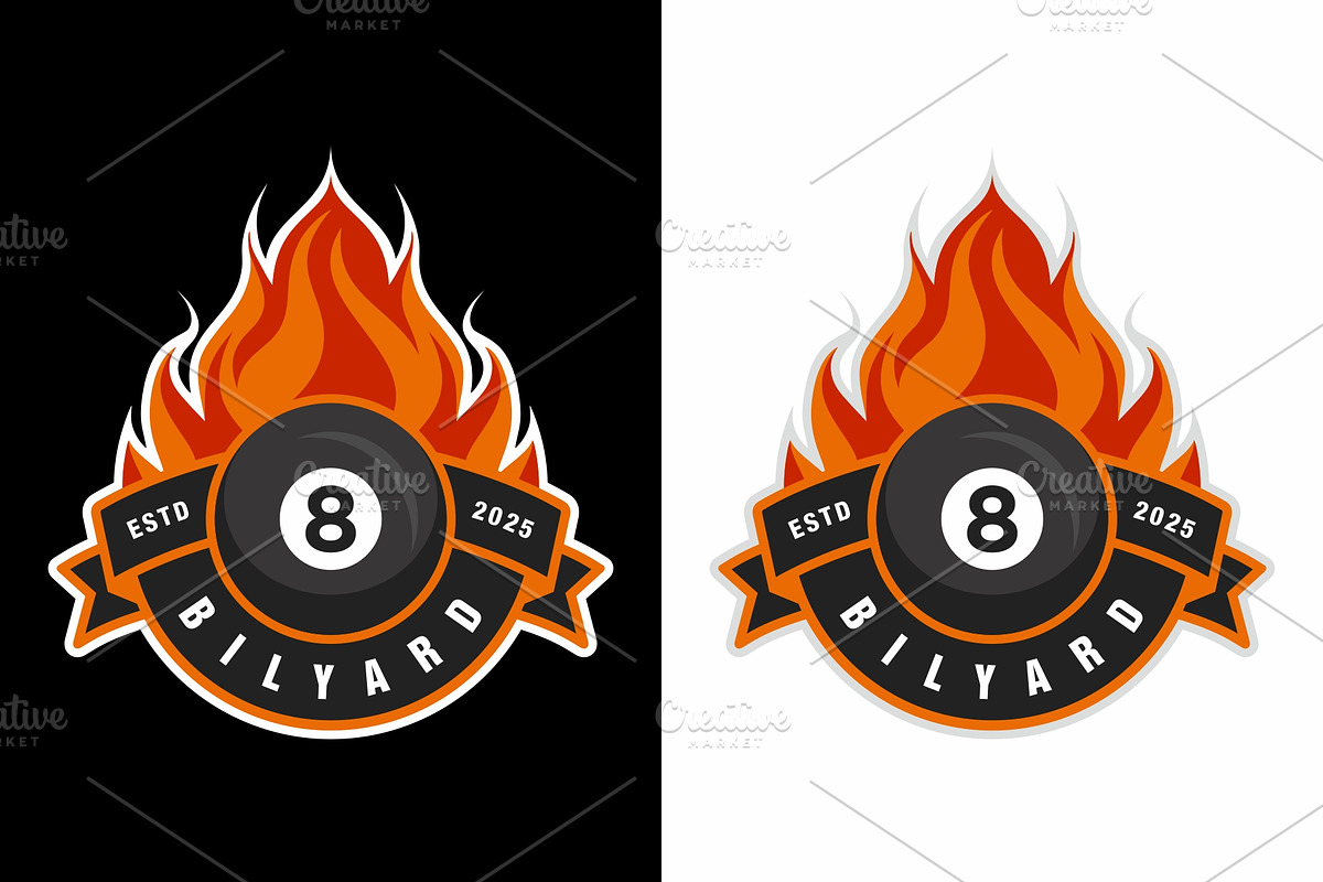 Billiards logo icon design, a Design Template by swarnstudio