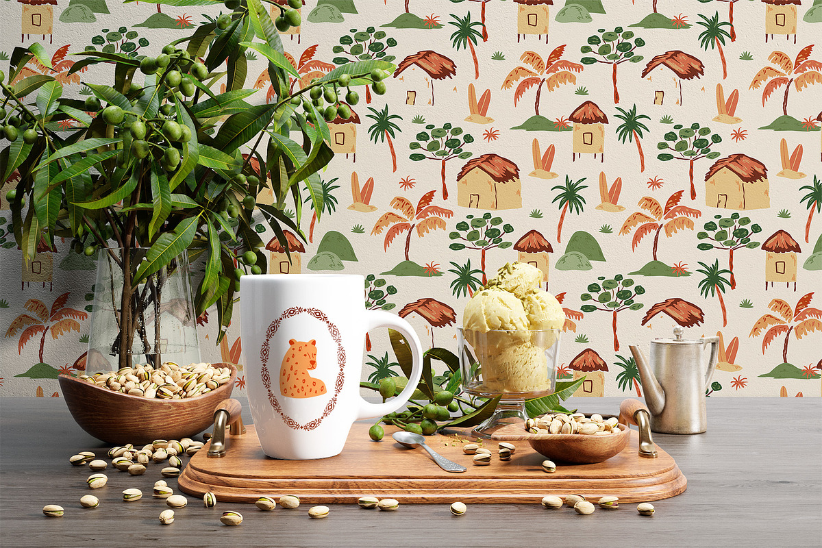 Hand drawn tropical floral patterns, a Pattern Graphic by Tani Kuzminka (Photo 20 of 22)
