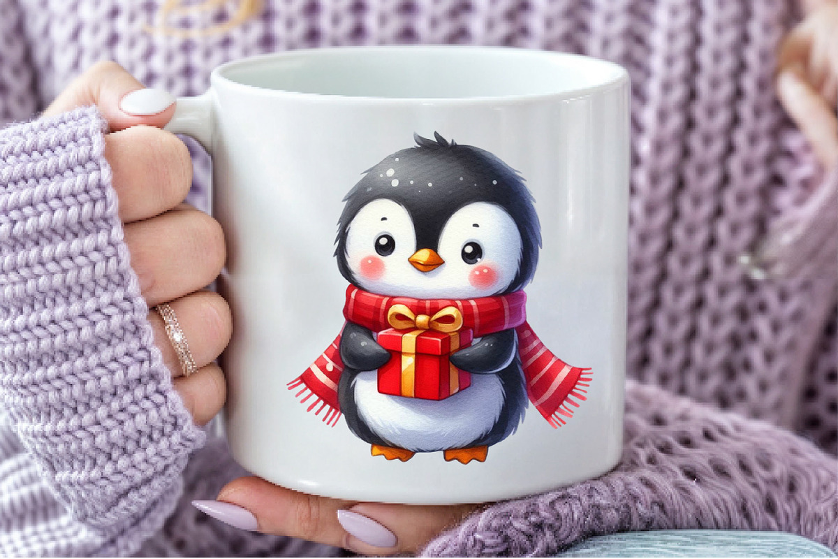 Winter Penguin Christmas Penguin, an Illustration by Pixels.Craft (Photo 5 of 7)