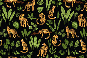 Be Wild. 8 Seamless Patterns