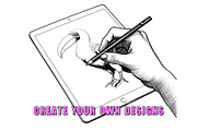 50 Safari Animals Procreate Stamps, a Brush Add-On by Procreate Sale (Thumbnail 3 of 6)