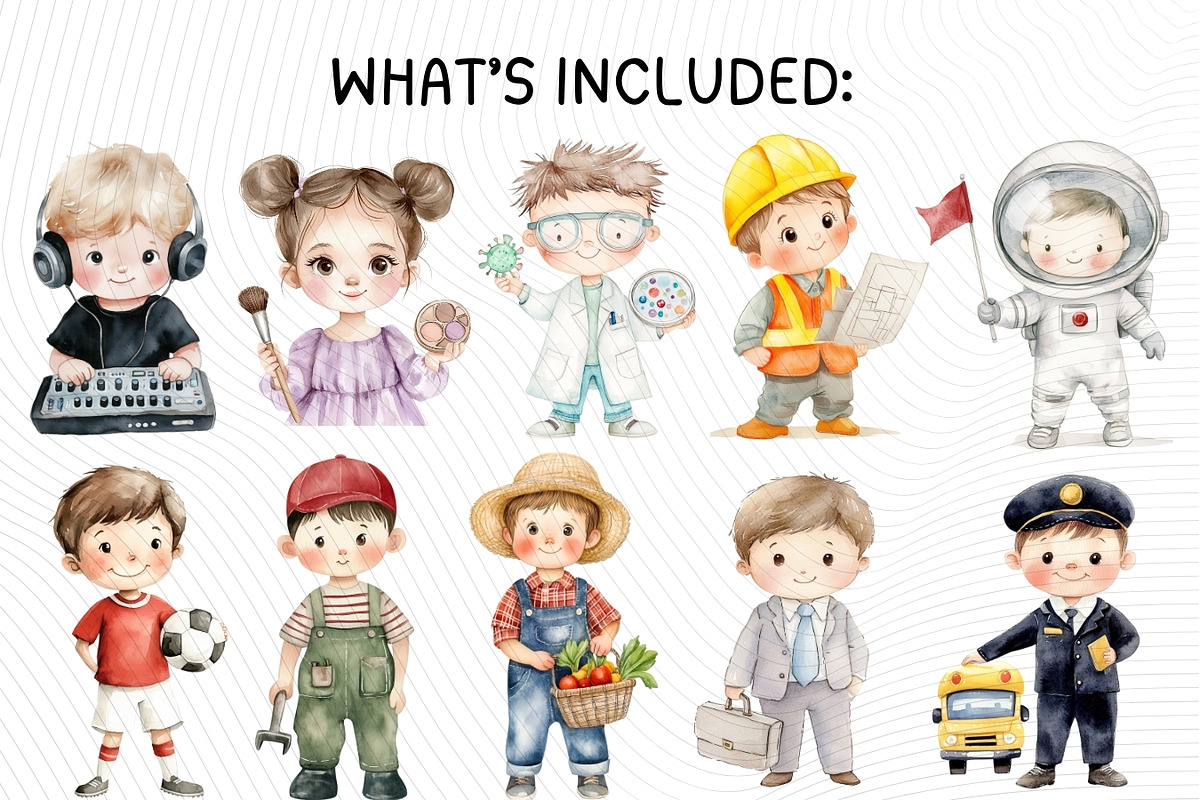 My Dream Jobs Clipart Set, a Person Illustration by PassionPNGcreation (Photo 5 of 12)