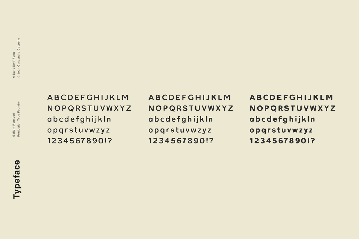Gallant Rounded - Geometric Typeface, a Sans Serif Font by Cassandra Cappello (Photo 6 of 7)