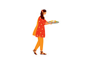 Indian cuisine cartoon illustrations, a Food Illustration by IMG visuals characters (Thumbnail 2 of 28)