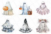 Cute Halloween Lace Ghost Png Clipar, an Illustration by DreamPrint404 (Thumbnail 7 of 7)