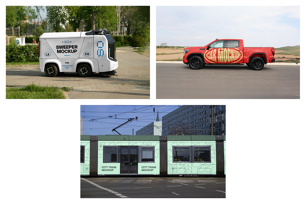 Vehicle Mockups - Truck Mockups vol2, an Advertising Mockup by MockupForest (Photo 8 of 8)