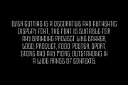 Over Cutting Font, a Blackletter Font by QR Design Studio (Thumbnail 4 of 6)