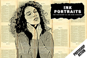 Ink Portraits Photoshop Effect