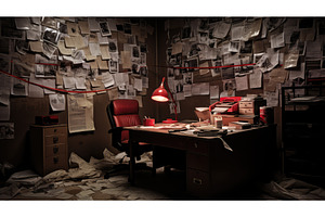 evidence detective office ai, an Arts & Entertainment Photo by pikepicture