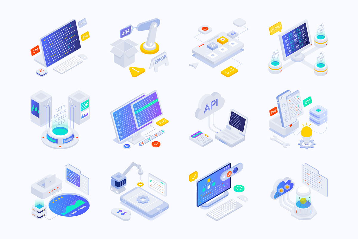 Programming and Coding Icons, a Duotone Icon by Vectors Market (Photo 6 of 8)