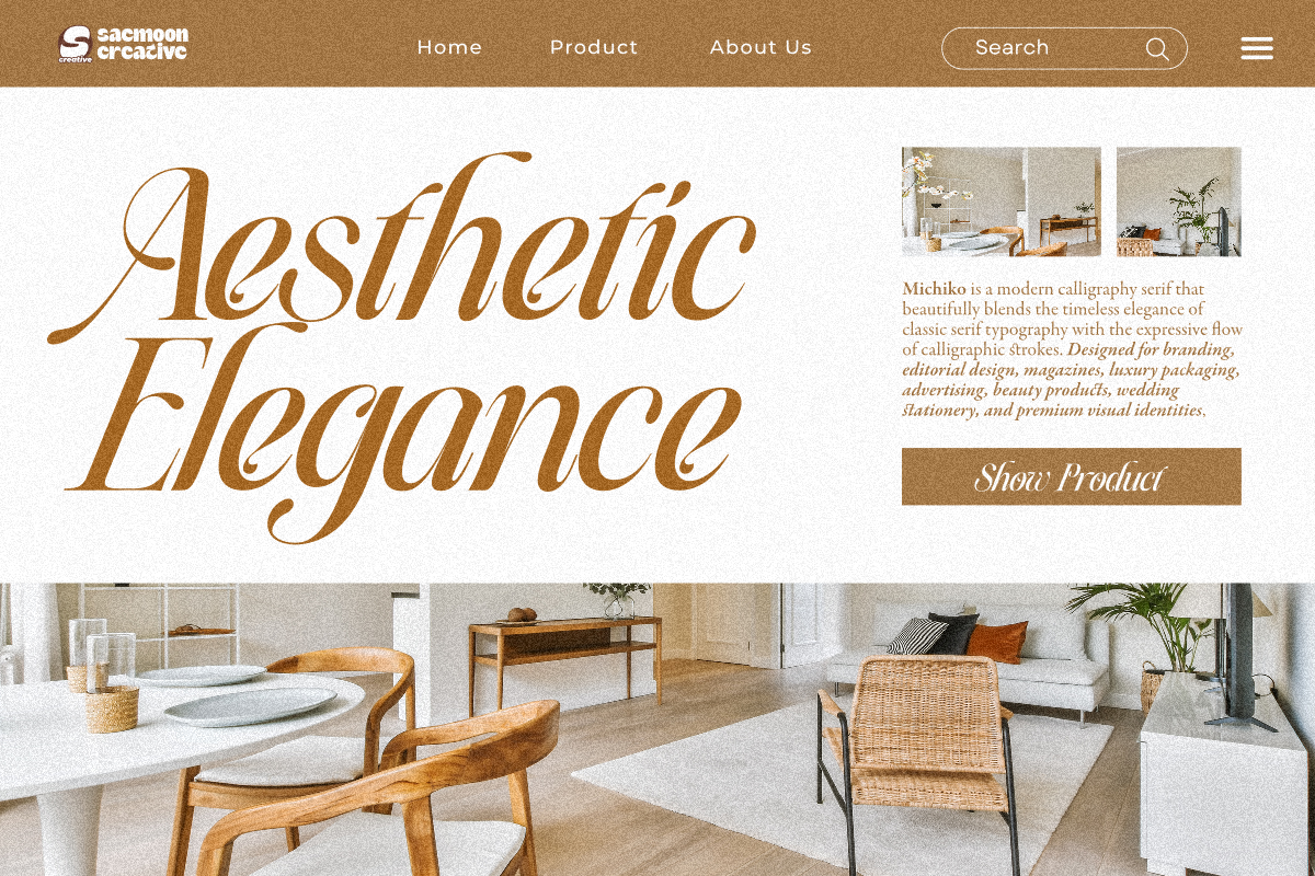 Michiko, a Serif Font by saemoon creative (Photo 3 of 12)