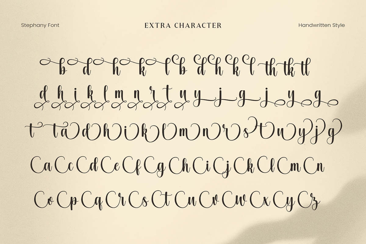 Stephany, a Handwritten Font by Mozatype (Photo 9 of 10)