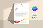 Letterhead, a Stationery Template by DesignDevisers (Thumbnail 1 of 10)