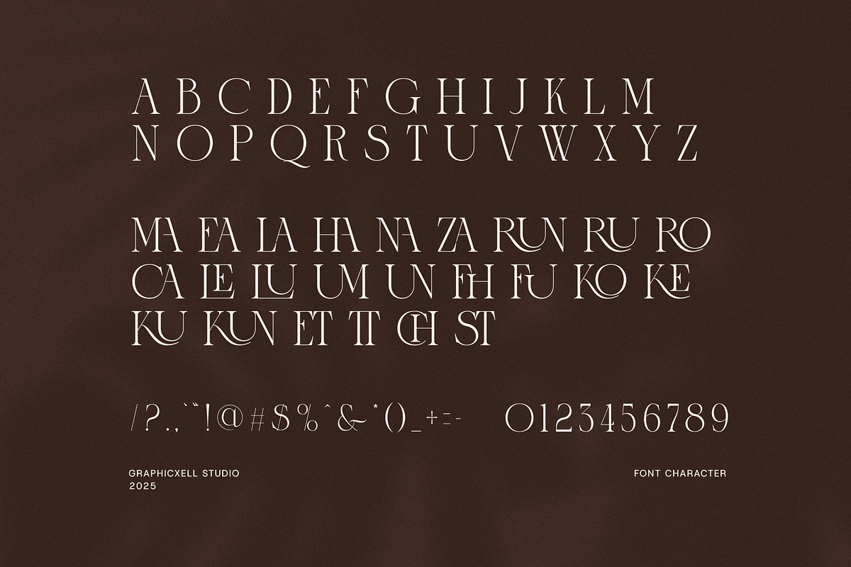 Marune Elegant Serif Font, a Serif Font by Graphicxell (Photo 8 of 8)