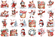Cute Winter Clipart, an Illustration by Markicha Art (Thumbnail 2 of 5)