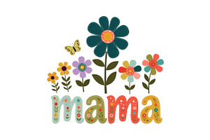 Boho Floral Mama T-shirt Design PNG, an Illustration by CraftArtStudio