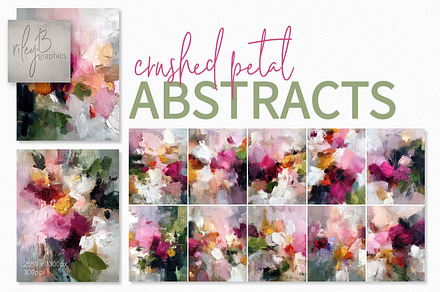 Crushed Petal Abstracts, a Decorative Illustration by rileyBgraphics