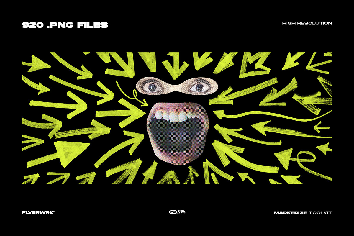 Markerize - 800+ graphics toolkit, an Object Graphic by FLYERWRK (Photo 15 of 22)