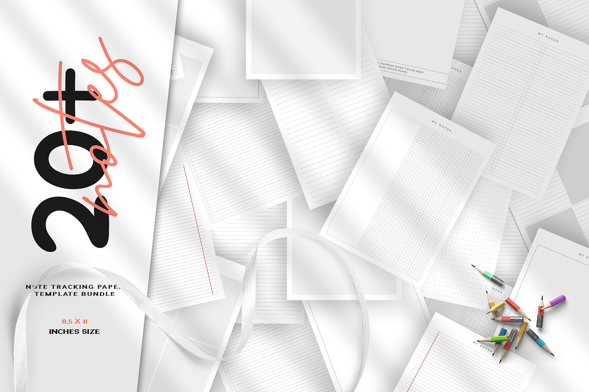 Digital Notes Template | Canva, a Stationery Template by Graphic Fabrica (Photo 1 of 6)